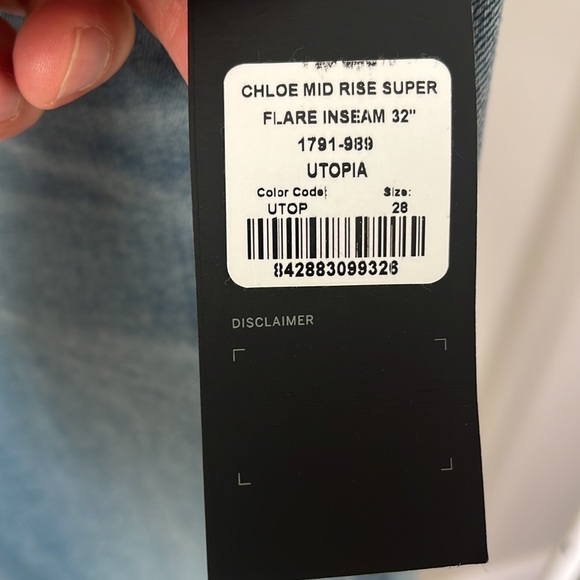 CITIZENS OF HUMANITY FOR ARITZIA CHLOE MID RISE SUPER FLARE - Picture 6 of 8